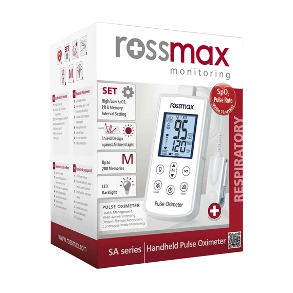 Rossmax SA210 professzionális pulzoximéter felnőtt ujjcsipesszel