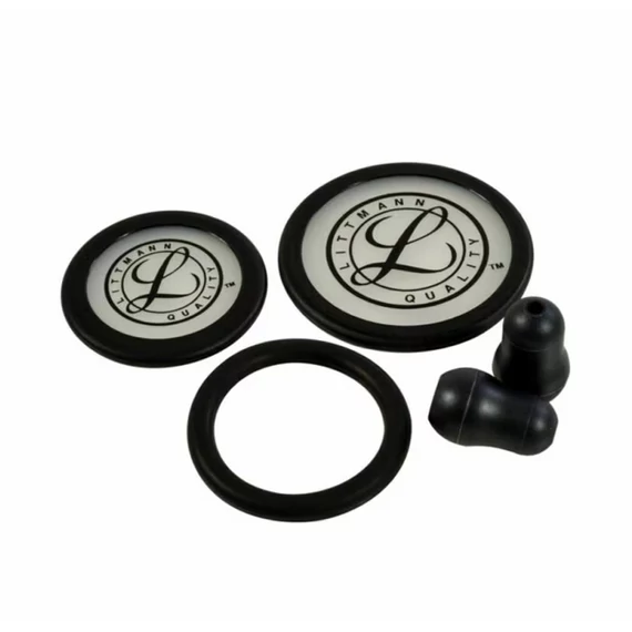 Littmann Classic III, IV. Cardiology, Core  fonendoszkóphoz csere alkatrész készlet (fekete)