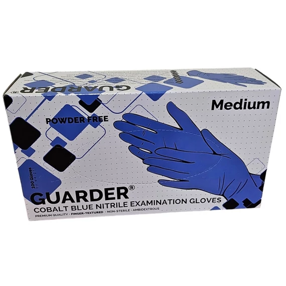 GUARDER® Nitril Kobaltkék 3g púdermentes kesztyű