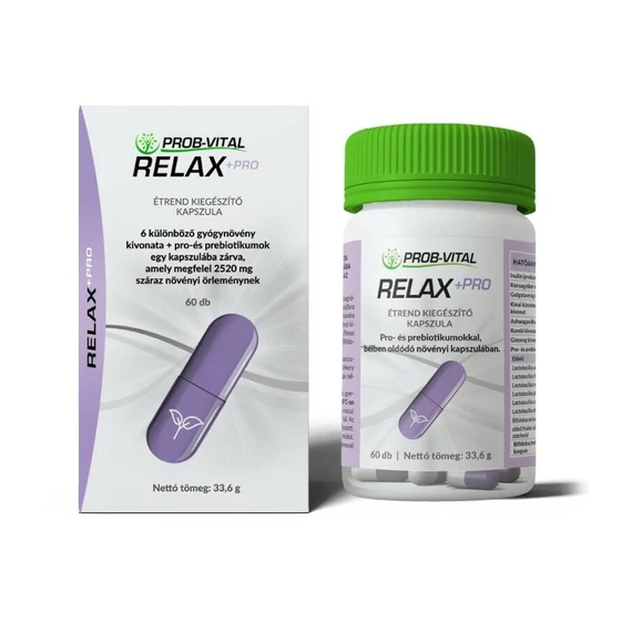 Relax+Pro étrendkiegészítő kapszula (60db)